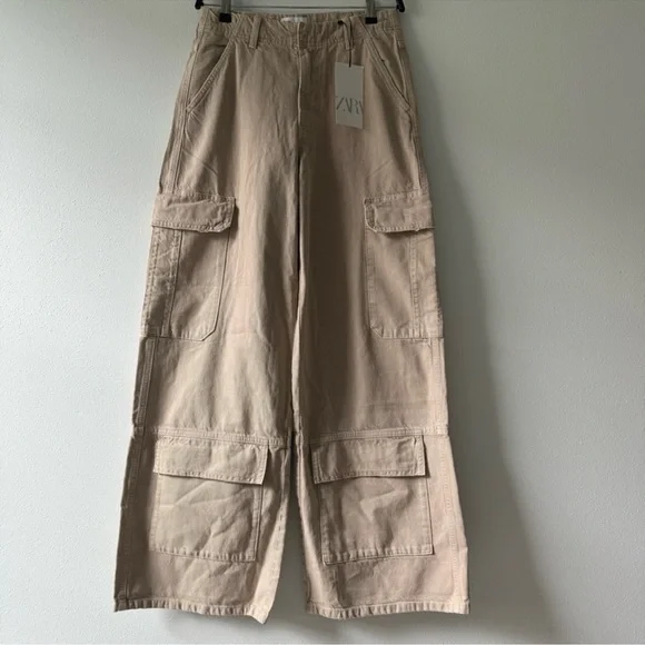 ZARA CARGO TRF PANTS - Picture 8 of 11
